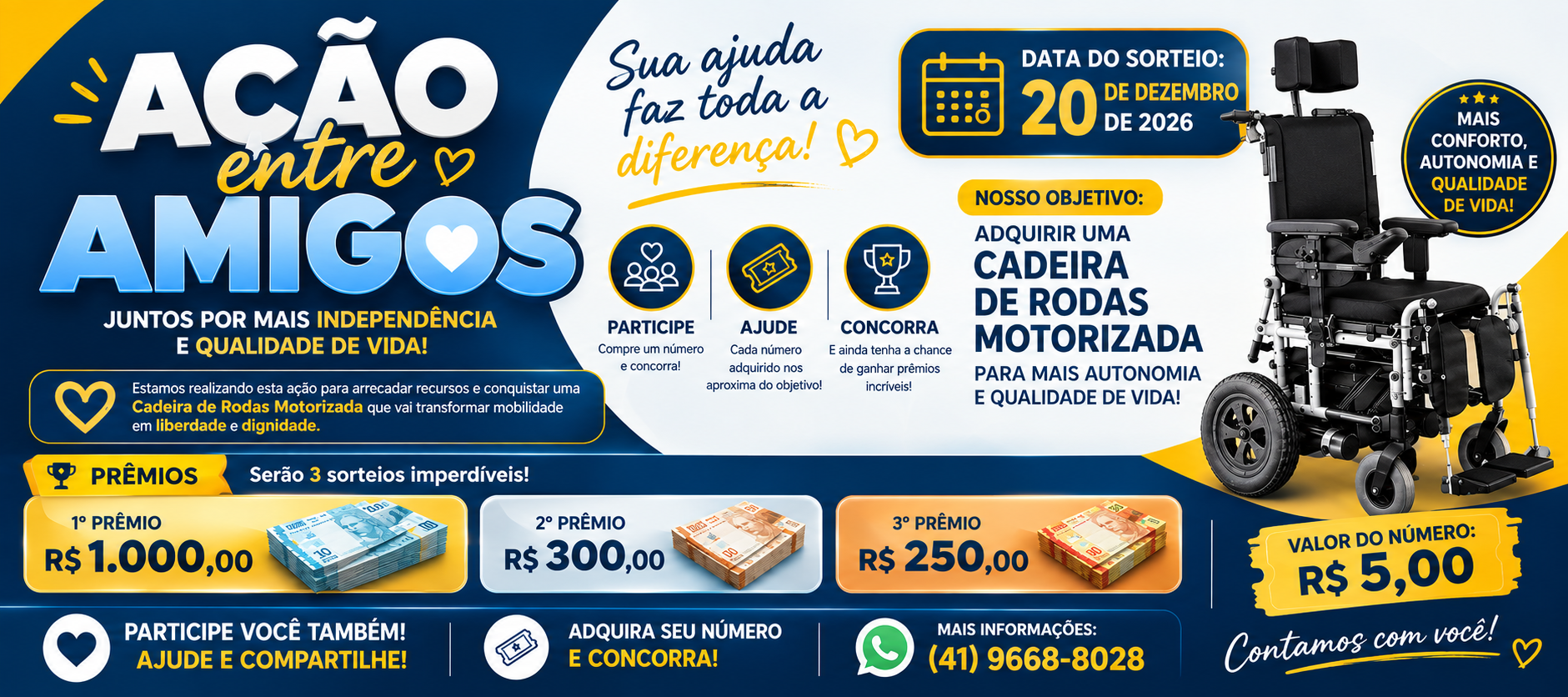 Cadeira de roda motorizada. 